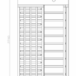 BOY TURNİKESİ ECO KARE - PASLANMAZ 3 KOLLU